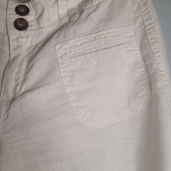 JACOB CONNEXION White Capri Pants with Leg Ties Size 3/4 - Picture 8 of 9